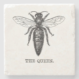 Queen Bee Illustration Classic Teckning Stenunderlägg
