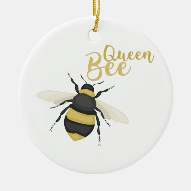 Queen Bee Julgransprydnad Keramik (Framsidan)