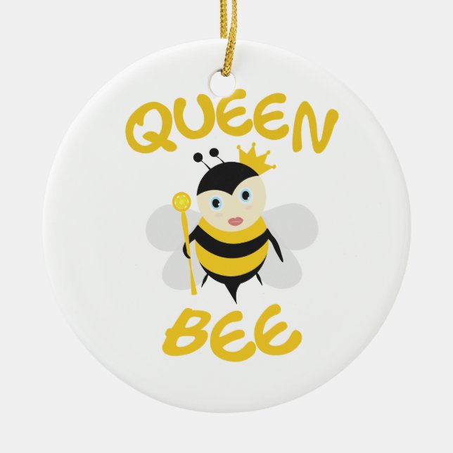 Queen Bee Julgransprydnad Keramik (Framsidan)