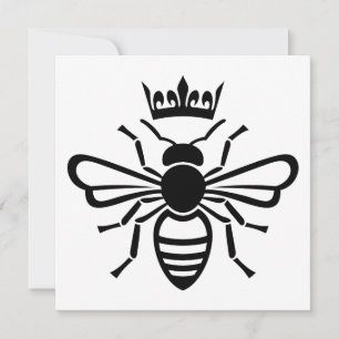 Queen Bee Krona Inbjudningar