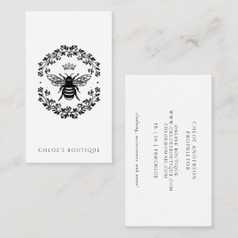 Queen Bee Krona Laurel Boutique Visitkort