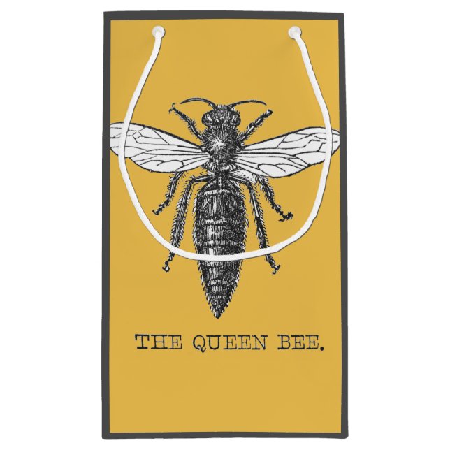 Queen Bee Kryp Insekt Antique Illustration (Baksidan)