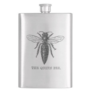 Queen Bee Kryp Insekt Antique Illustration Fickplunta