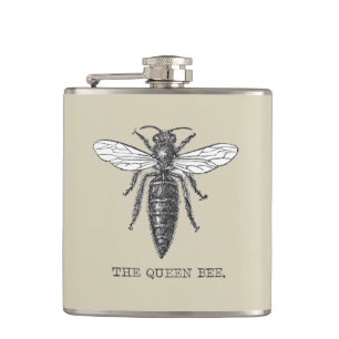 Queen Bee Kryp Insekt Antique Illustration Fickplunta