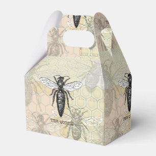 Queen Bee Kryp Insekt Antique Illustration Presentaskar