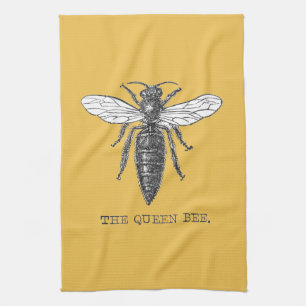 Queen Bee Kryp Insekt Bees Illustration Kökshandduk