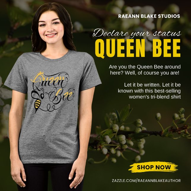 Queen Bee Ladies' Tri-Blend Shirt T (Skapare uppladdad)