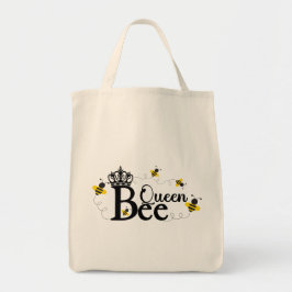 Queen Bee Livsmedel Tote, honey Bee, Humla Tygkasse