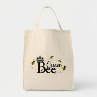 Queen Bee Livsmedel Tote, honey Bee, Humla Tygkasse