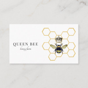 Queen Bee Logotyp Honeybee Bibibiffer Visitkort