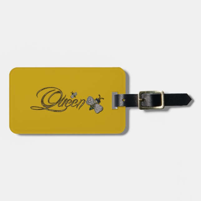 QUEEN BEE Luggage Tag Bagagebricka (Horisontell Framsida)