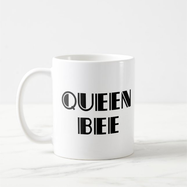 Queen bee magnet truckerkeps kaffe mugg (Vänster)