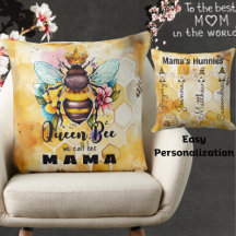 Queen Bee-Mamma-Anpassningsbar Barn Namn-Honeycomb