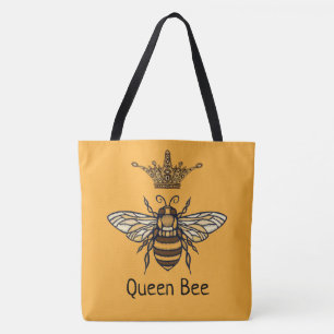 Queen Bee med Finare Krona Personalize Tote Bag Tygkasse