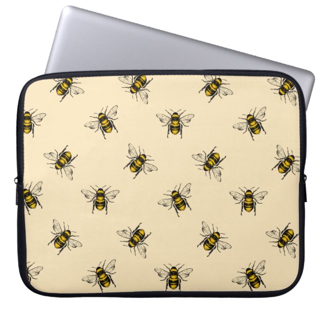 Queen Bee Mönster Laptop Fodral (Framsidan)