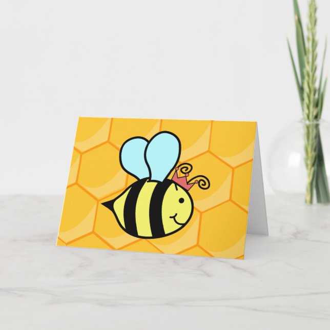 Queen Bee Mors dag Card Kort (Framsida)