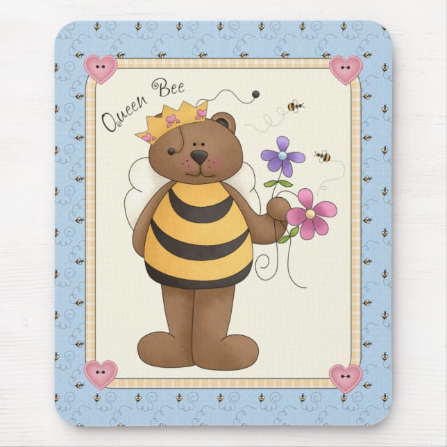 Queen Bee - Mousepad Musmatta (Framsidan)