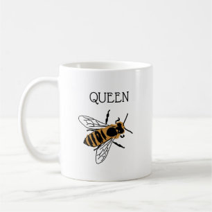 Queen Bee Painting Insekt Coffee Mugg