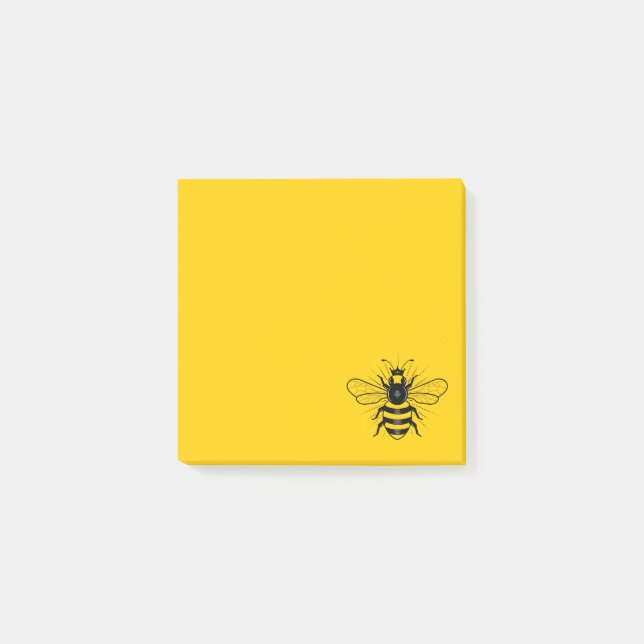 Queen Bee Post IT Notes/Gult Post-it Block (Framsida)