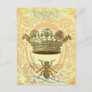Queen Bee Postcards eller inbjudningar Vykort