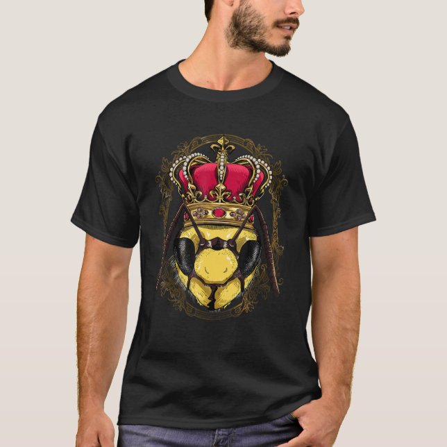 Queen Bee Princess Insekt Bieping Animal Bee T Shirt (Framsida)