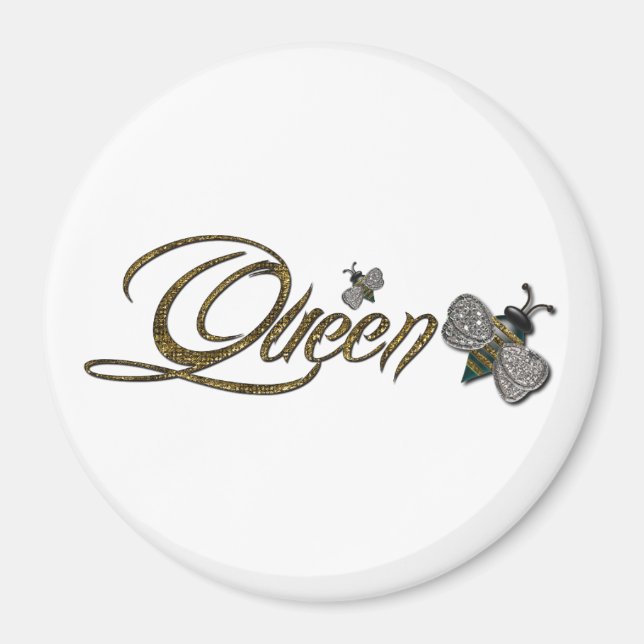 Queen Bee Refrigerator Magnet (Framsidan)