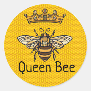 Queen Bee Runt Klistermärke