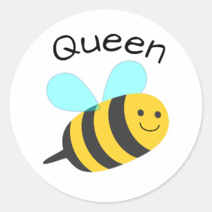 Queen Bee Runt Klistermärke