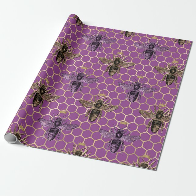 Queen Bee Series Design 5 Presentpapper (Utrullad)