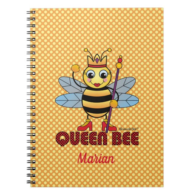 Queen Bee Spiral-länkad bärbar dator Anteckningsbok (Framsidan)
