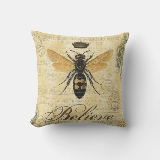 Queen Bee - Tro Dekorativ kudde (Framsida)