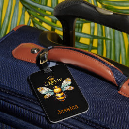 Queen Bee Vintage Personlig Bagagebricka