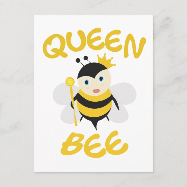 Queen Bee Vykort (Framsida)