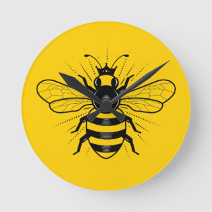 Queen Bee Wall Clock Rund Klocka