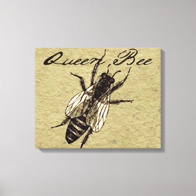 Queen Bee Wildlife Kryp Insekt Canvastryck (Framsida)
