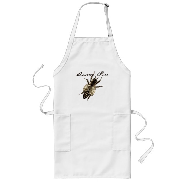 Queen Bee Wildlife Kryp Insekt Långt Förkläde (Framsidan)