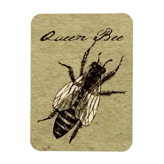 Queen Bee Wildlife Kryp Insekt Magnet (Vertikal)