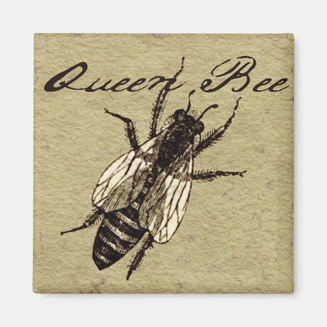 Queen Bee Wildlife Kryp Insekt Magnet (Framsidan)