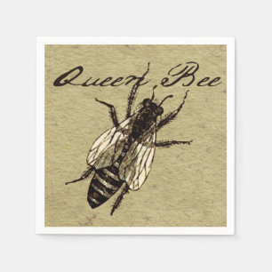 Queen Bee Wildlife Kryp Insekt Pappersservett