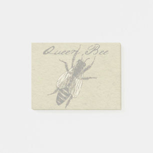 Queen Bee Wildlife Kryp Insekt Post-it Block