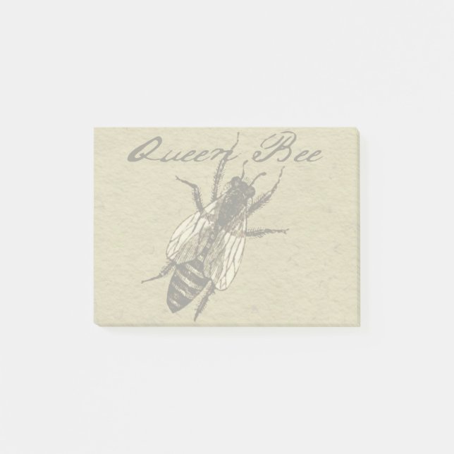 Queen Bee Wildlife Kryp Insekt Post-it Block (Framsida)