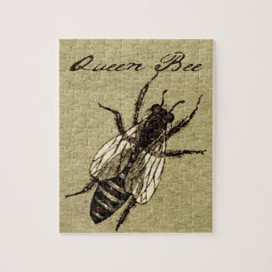 Queen Bee Wildlife Kryp Insekt Pussel