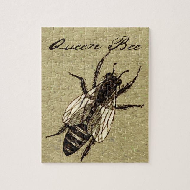 Queen Bee Wildlife Kryp Insekt Pussel (Vertikal)