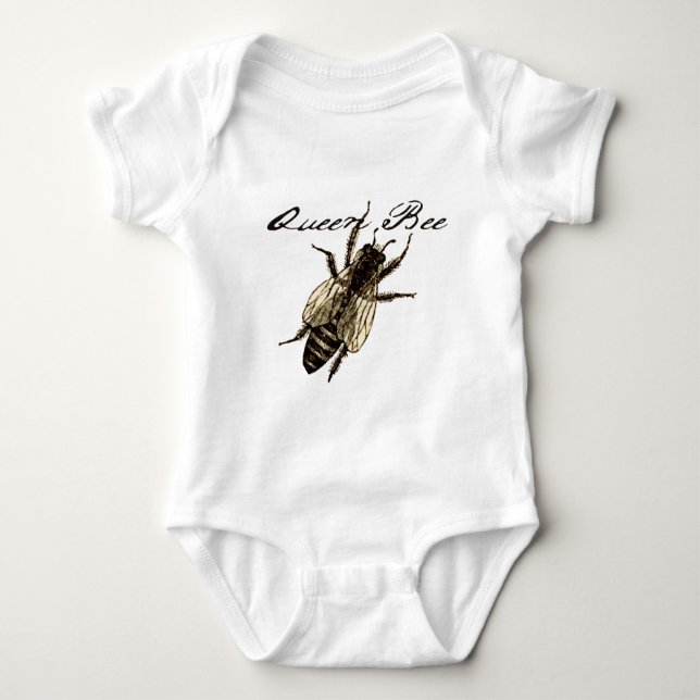 Queen Bee Wildlife Kryp Insekt T Shirt (Framsida)