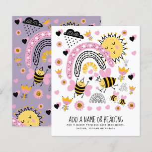 Queen BEES Cute BFF, Flicka, Girly Gifts Rosa