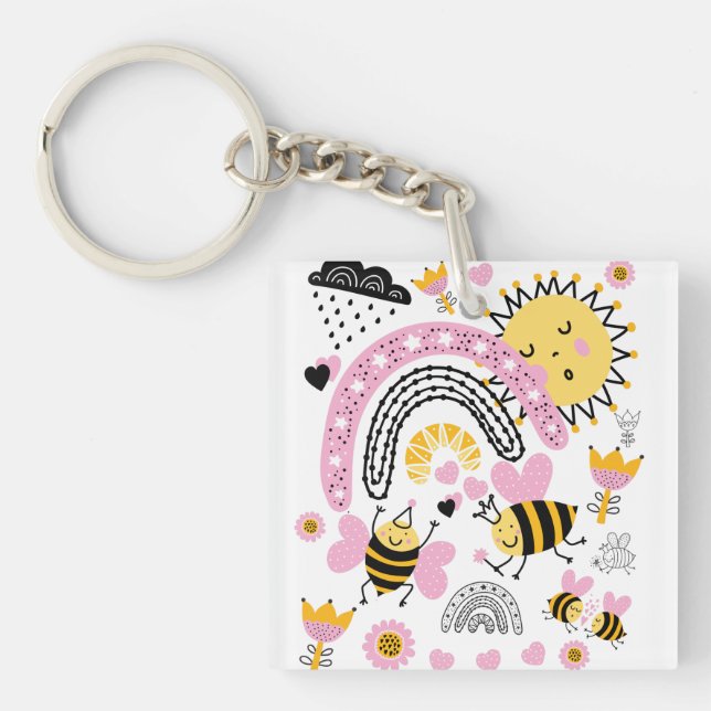 Queen BEES Cute BFF, Flicka, Girly Gifts Rosa (Framsidan)