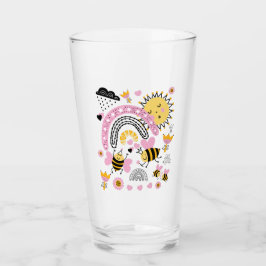 Queen BEES Cute BFF, Flicka, Girly Gifts Rosa Glaskopp