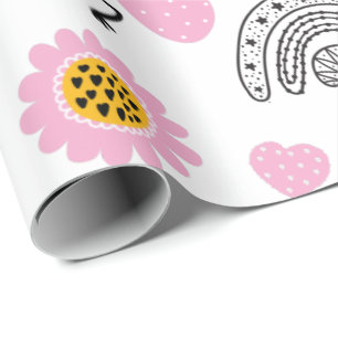 Queen BEES Cute BFF, Flicka, Girly Gifts Rosa Presentpapper