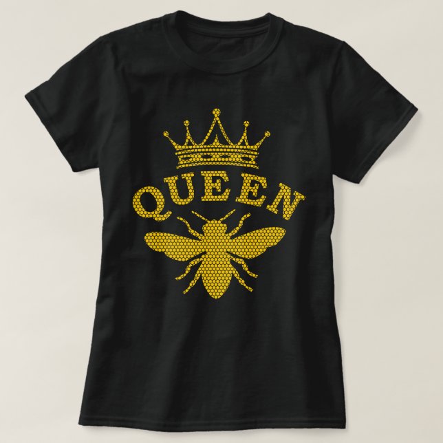 Queen Bees Krona Bumblebee Honeybee Bee Bee Keepin T Shirt (Design framsida)