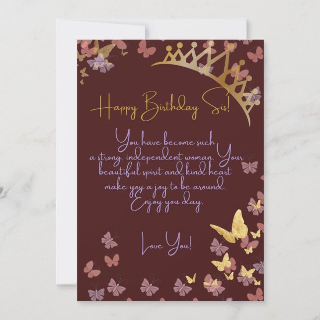 Queen Birthday Card Julkort (Framsida)